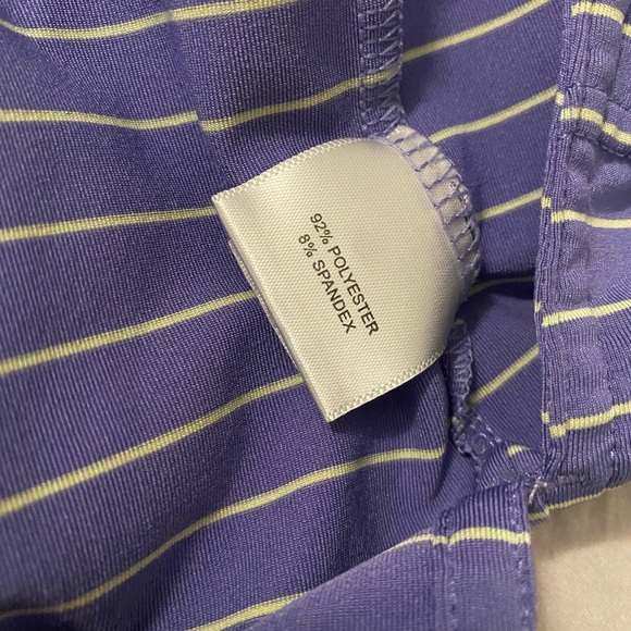 Peter Millar Summer Polo O’Neal motocross purple stripes size XL - Picture 6 of 8